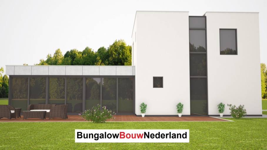 levensloopbestendige villa met gastenverdieping plat dak energieneutraal type H250 levensloopbestendige villa met gastenverdieping plat dak energieneutraal type H250