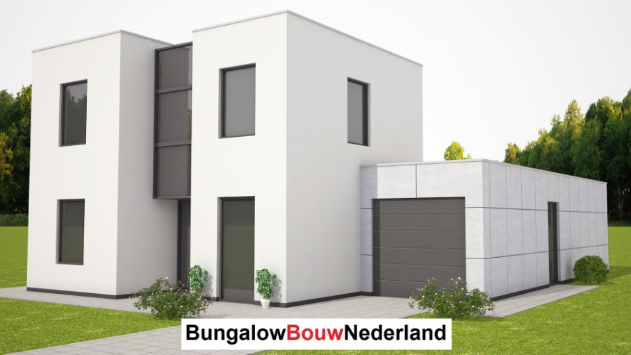 levensloopbestendige villa met gastenverdieping plat dak energieneutraal type H250 levensloopbestendige villa met gastenverdieping plat dak energieneutraal type H250