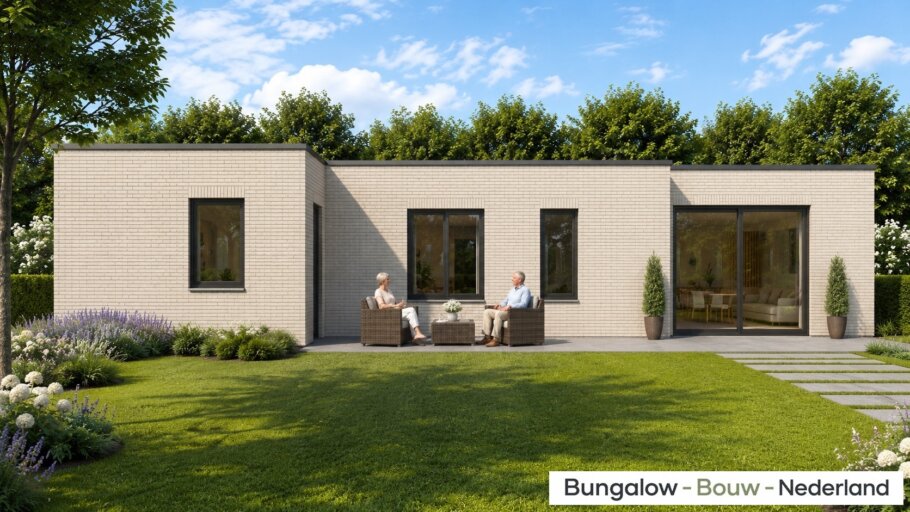 Moderne gelijkvloerse bungalow L-152 met garage