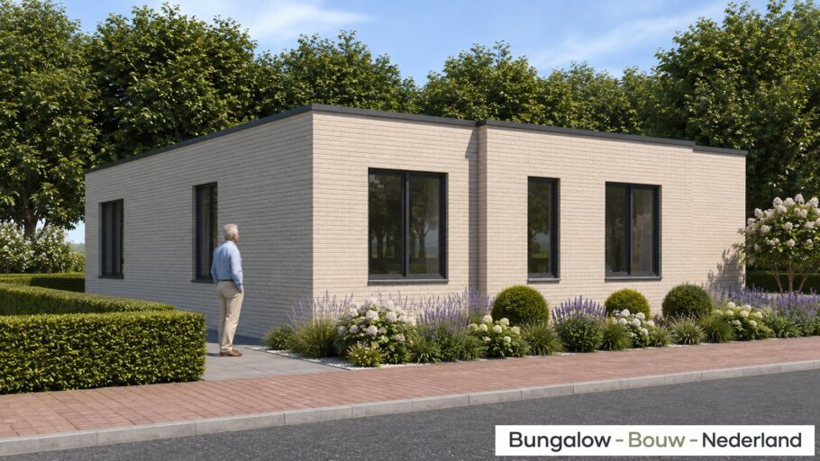 Moderne gelijkvloerse bungalow L-152 met garage