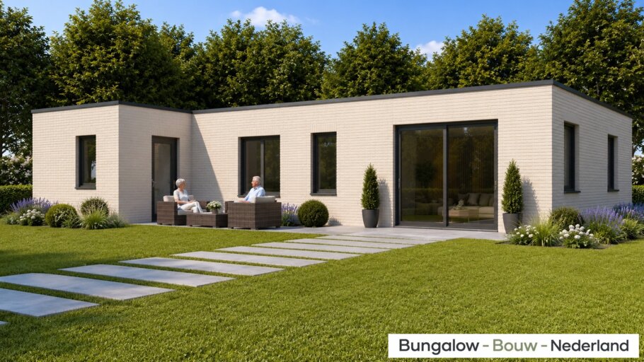 Moderne gelijkvloerse bungalow L-152 met garage