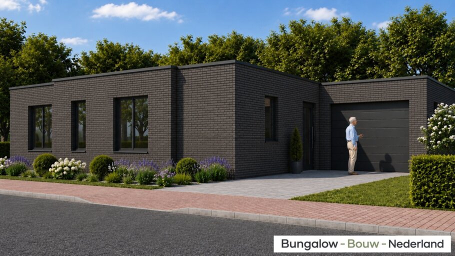 Moderne gelijkvloerse bungalow L-152 met garage