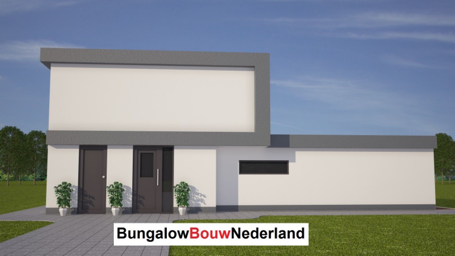 moderne kubistische woning gelijkvloers wonen met kleine verdieping H77 moderne kubistische woning gelijkvloers wonen met kleine verdieping H77