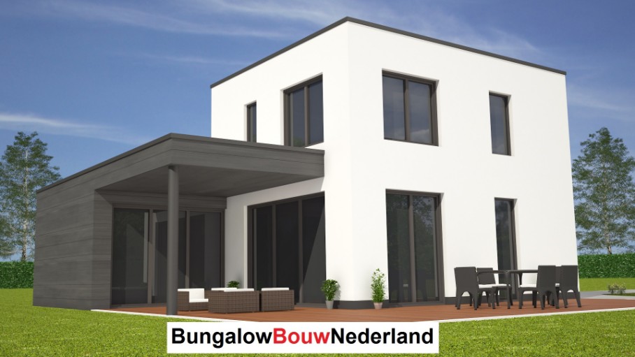 moderne woning gelijkvloers levensloopbestendig met kleine verdieping ontwerp H126v2