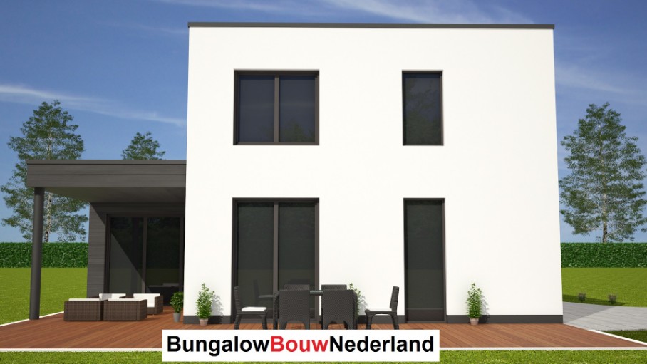 moderne woning gelijkvloers levensloopbestendig met kleine verdieping ontwerp H126v2