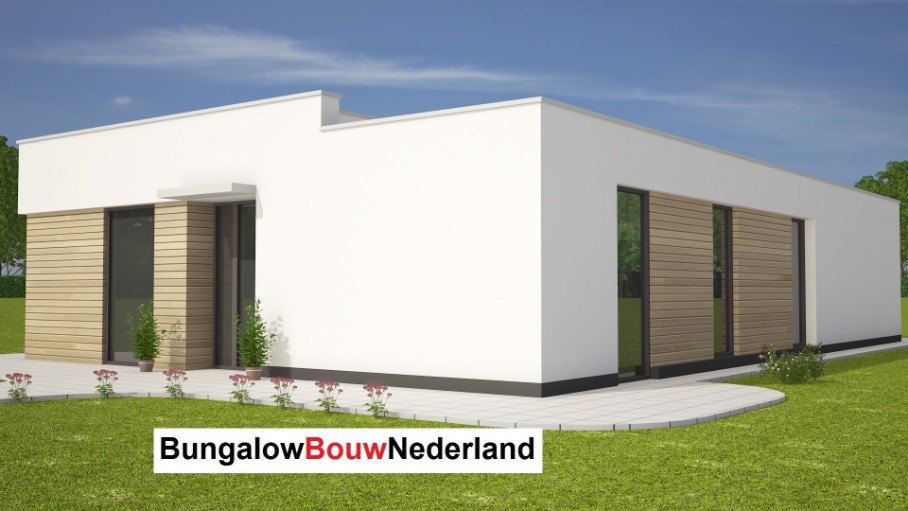 mooi modern bungalow ontwerp bouwen in prefabsysteem type L35