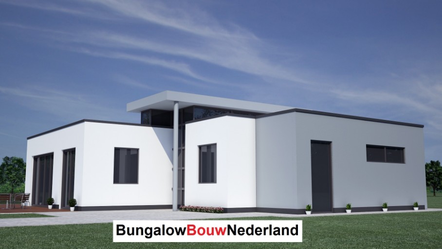 patiobungalow met veel glas en overkapping ontwerp L19 patiobungalow met veel glas en overkapping ontwerp L19