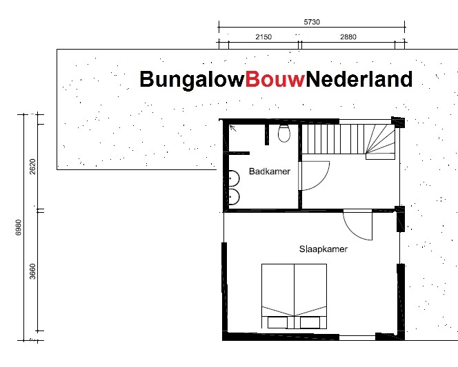 plattegrond indeling gelijkvloers leven op begane grond kleine verdieping voor logees H281 