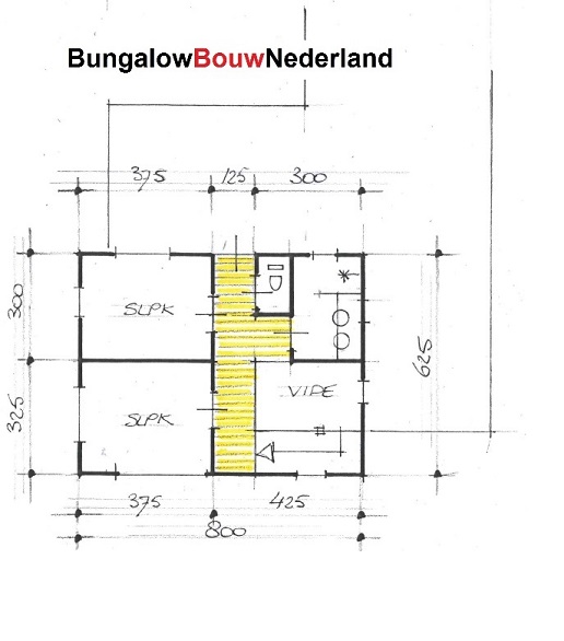 plattegrond indeling levensloopbestendige villa gelijkvloers wonen met gastenverblijf ontwerp H223