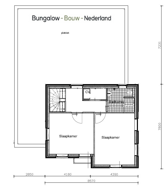 Belijk de Plattegronden en indelingen H-257 moderne kubistische woning met plat dak, grote glaspartijen en levensloopbestendige indeling