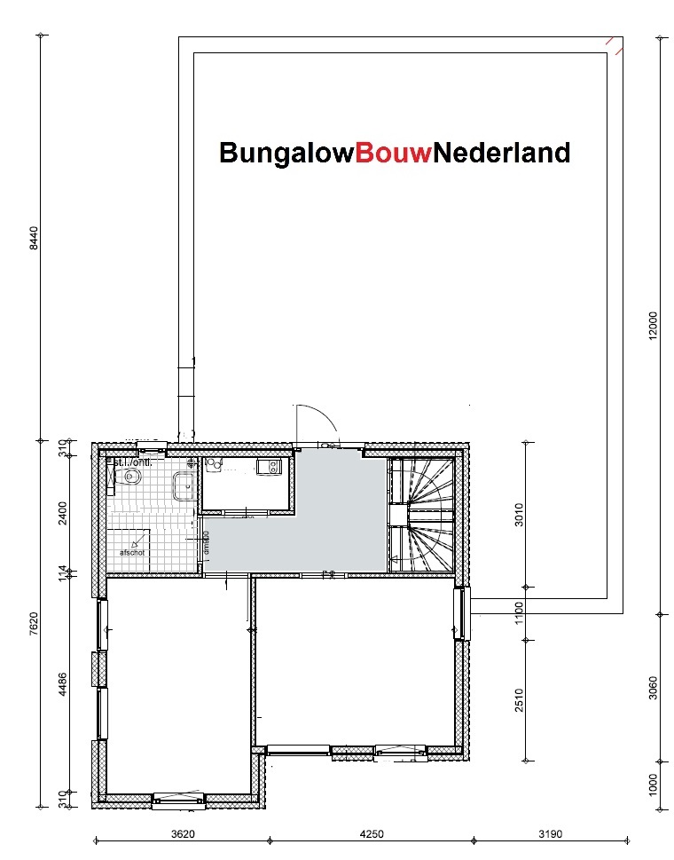 plattegrond indeling levensloopbestendige villa met gastenverdieping H250 