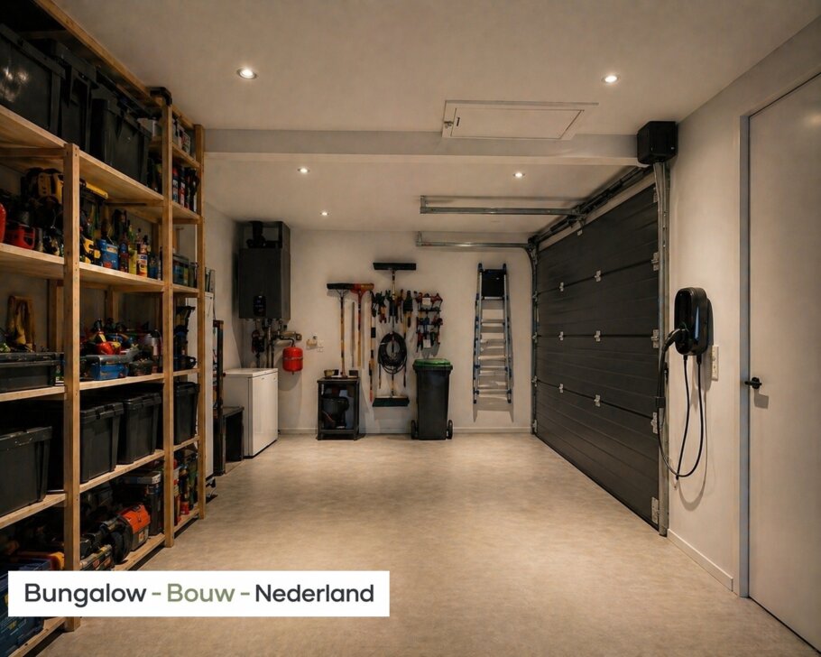 Modern interieur van een levensloopbestendige bungalow met veel licht en luxe afwerking