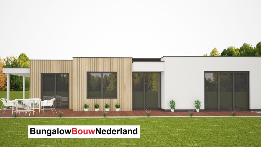 ruime bungalow ontwerpen en bouwen met bungalowbouw-nederland.nl type L46 