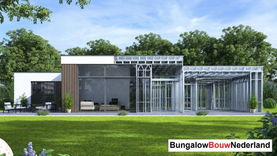 Staalframebouw constructie in levensloopbestendige woning 