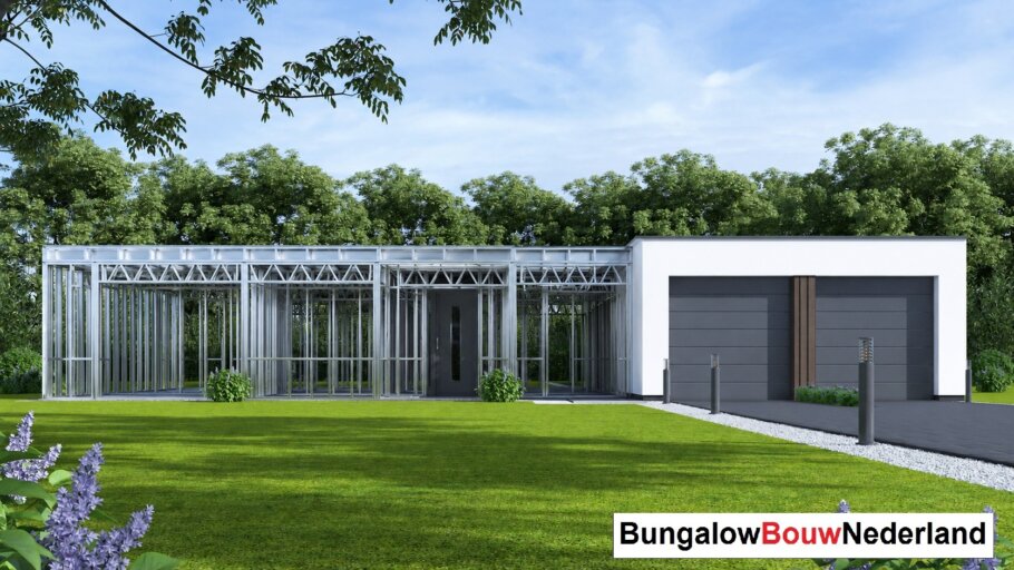 Staalframebouw constructie in levensloopbestendige woning 