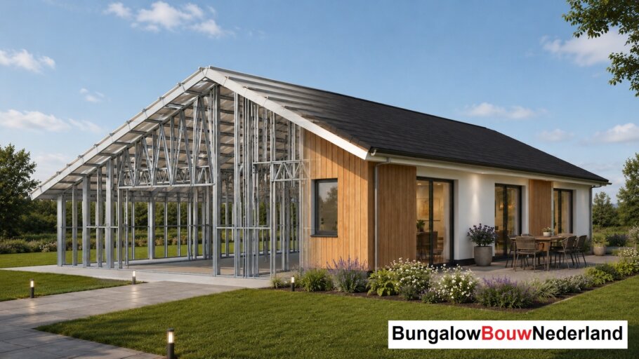 Staalframebouw constructie in levensloopbestendige woning 