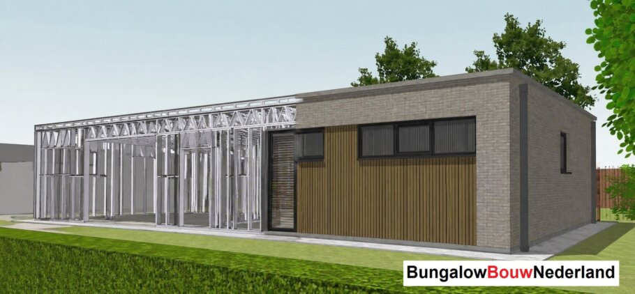 Staalframebouw constructie in levensloopbestendige woning 