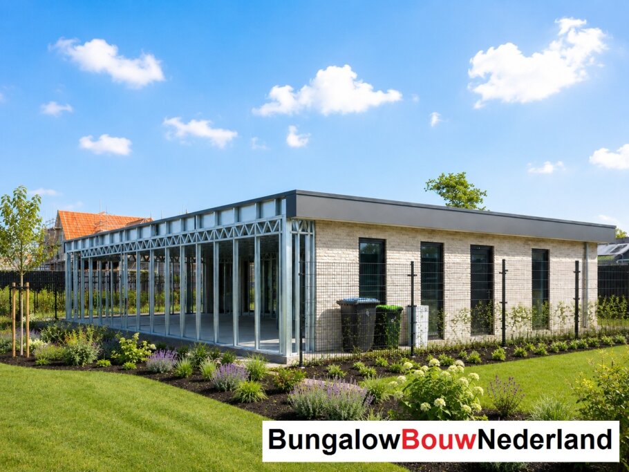Staalframebouw constructie in levensloopbestendige woning 