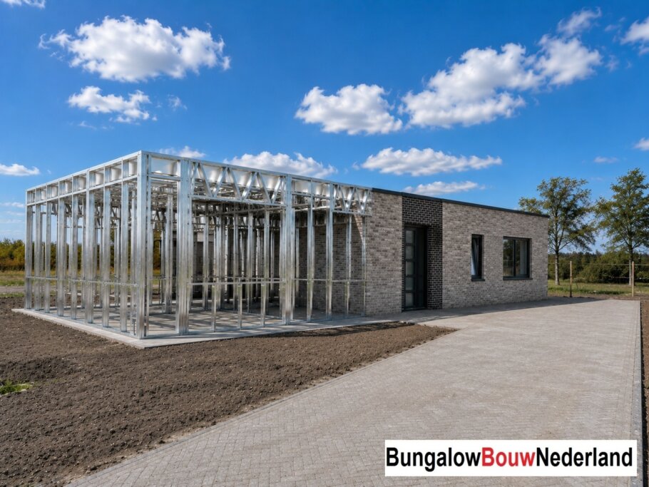 Staalframebouw constructie in levensloopbestendige woning 