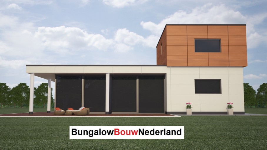 wonen en slapen begane grond  gelijkvloerse woning met kleine opbouwverdieping H75