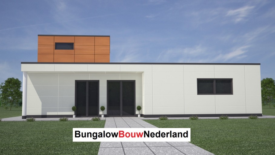 wonen en slapen begane grond  gelijkvloerse woning met kleine opbouwverdieping H75